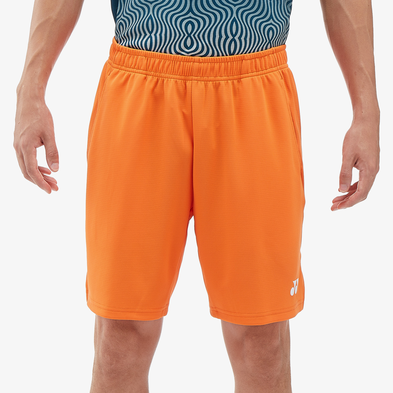 Yonex Men's Knitted Half Pants 15170 - Bright Orange | Comfortable Athletic Shorts for Tennis, Running & Casual Wear
