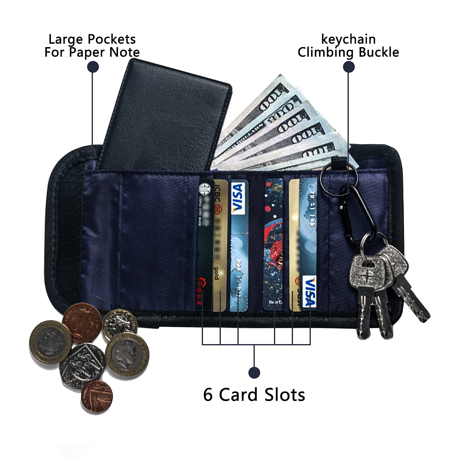 T.CONTACT Zippered Neck Wallet & Lanyard - RFID Blocking Travel Money Belt with Card Holder & Coin Purse for Men, Women, Teens - Perfect for Airports, Festivals & Daily Use (Pink)