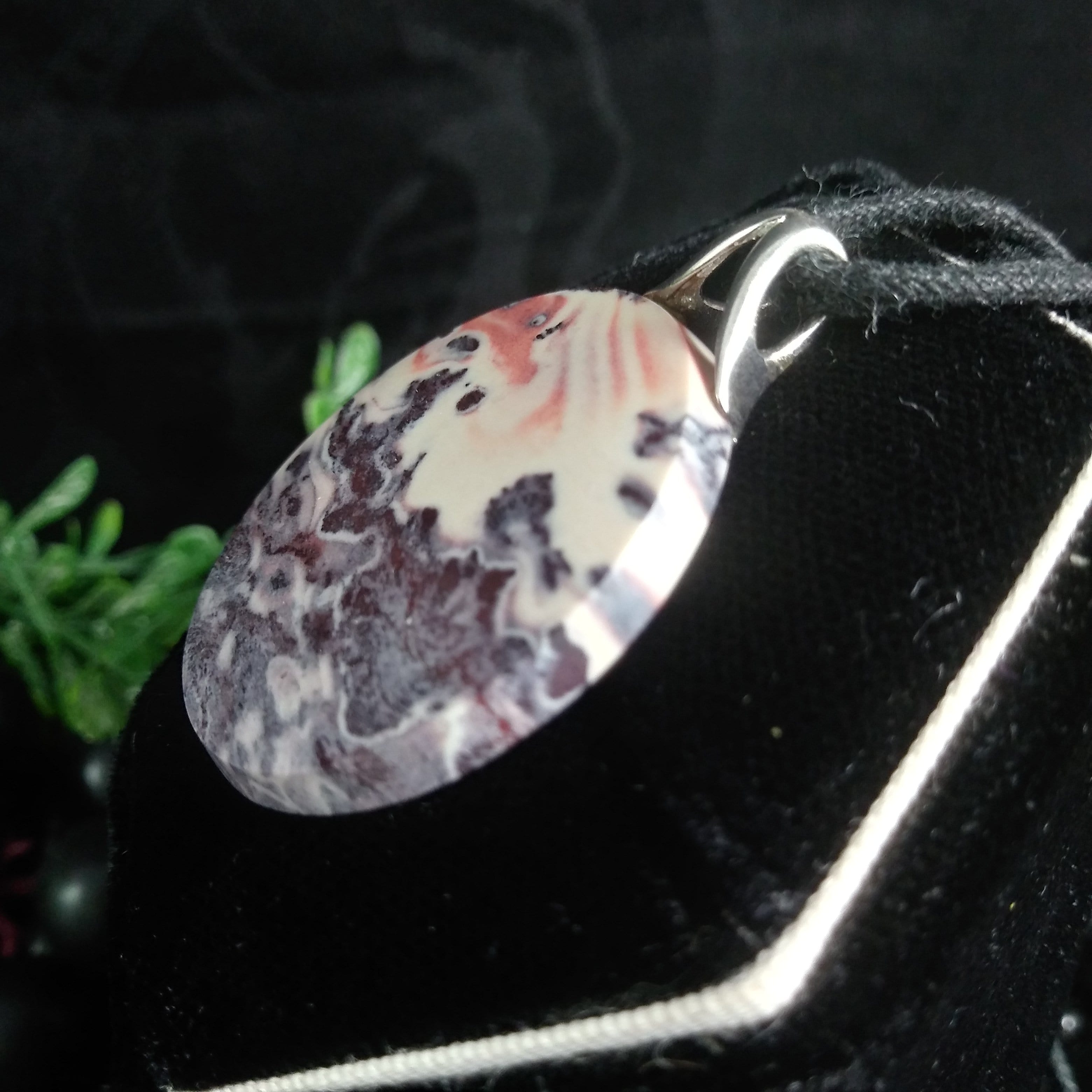 Handcrafted Sterling Silver Jasper Gemstone Pendant (10.4g) - Elegant Jewelry for Women, Perfect Gift for Birthday & Anniversary