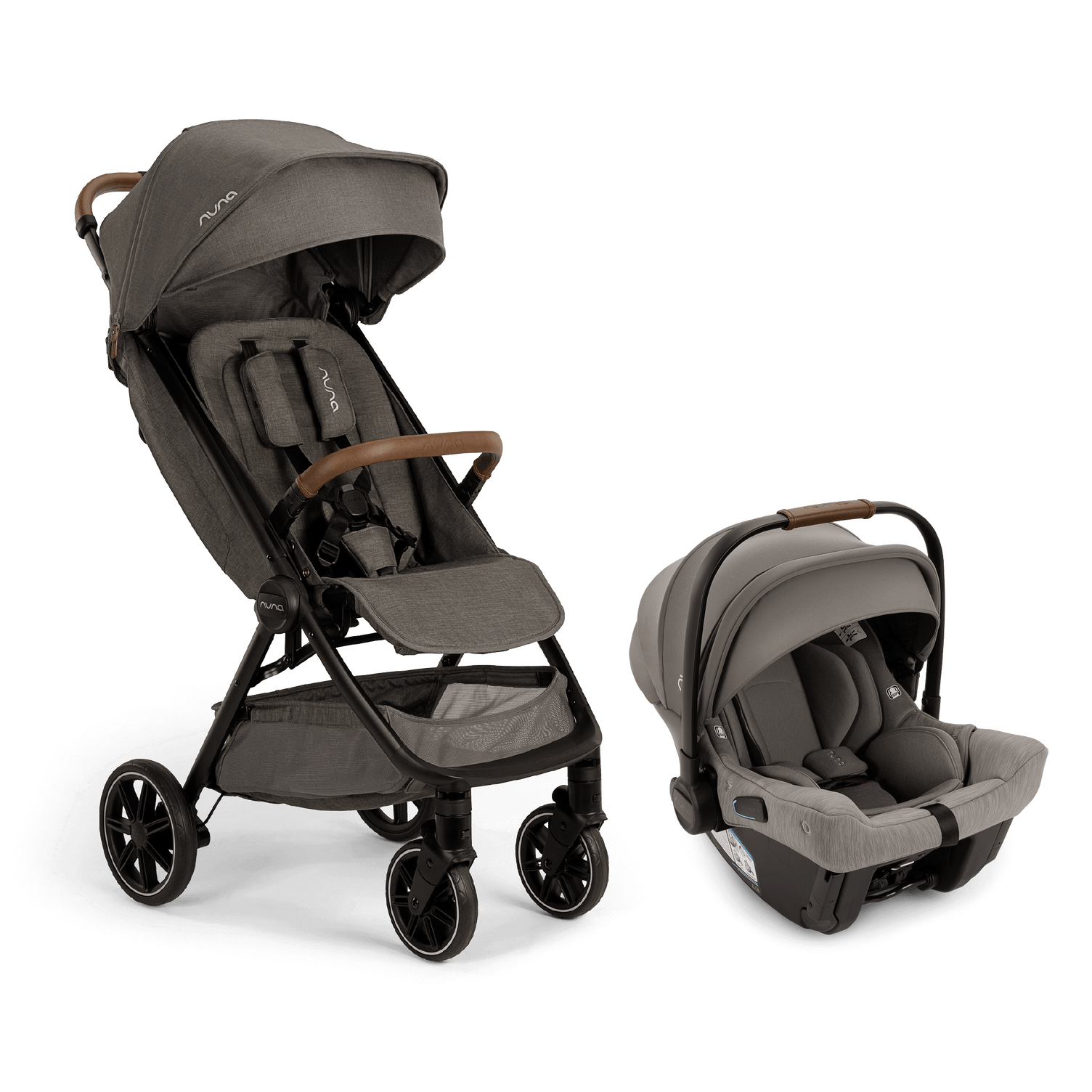 Nuna TRVL lx + PIPA urbn Lightweight Travel Stroller and Car Seat System for Infants – Perfect for Air Travel, City Walks, and Everyday Use