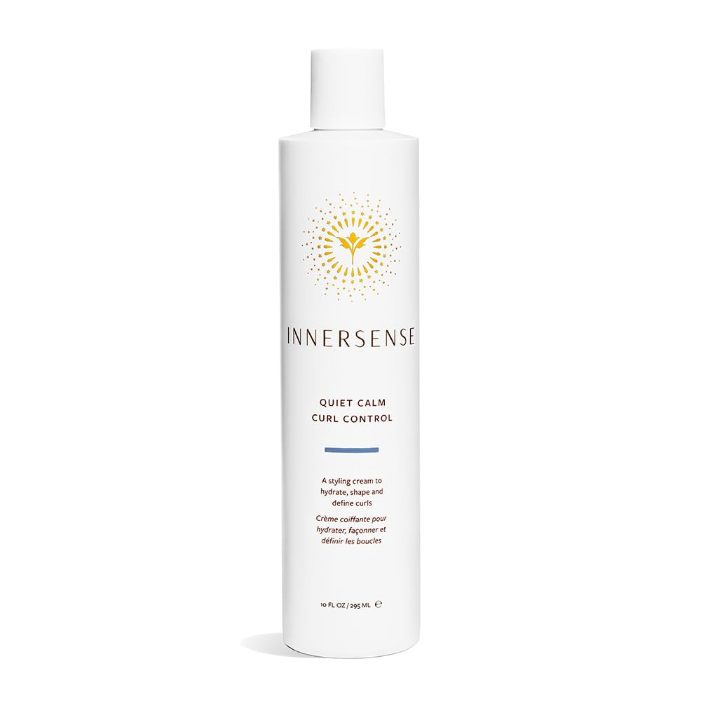 INNERSENSE Organic Beauty Quiet Calm Curl Control - Hydrating Curl Cream for Frizz-Free, Defined Curls | Natural & Vegan Hair Care for Curly, Coily & Wavy Hair | Perfect for Daily Styling & Humidity Protection