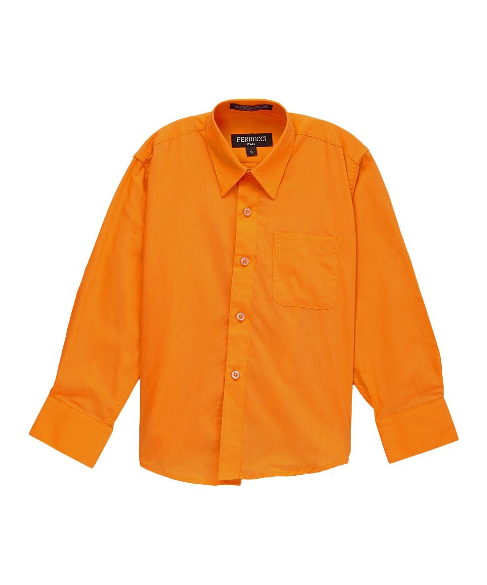 Ferrecci Boys Premium Poly Cotton Dress Shirt - Comfortable & Stylish Formal Wear for School, Church & Special Occasions