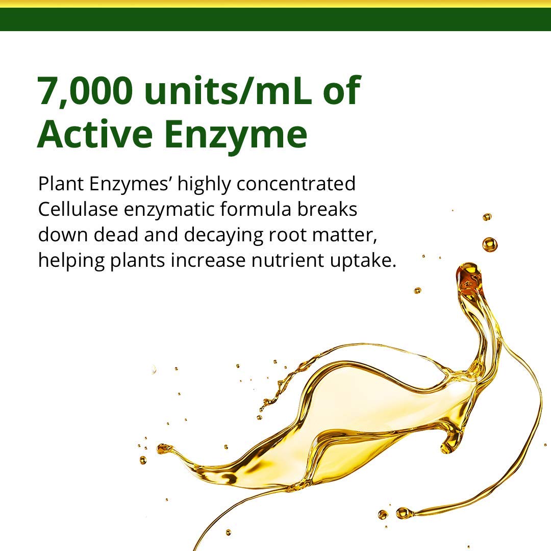 Humboldts Secret Plant Enzymes – Best Plant and Root Enzymes with 7000 Active Units/mL – Premium Concentrated Plant Food & Fertilizer (32oz) – Ideal for Hydroponics, Indoor Gardening & Organic Farming
