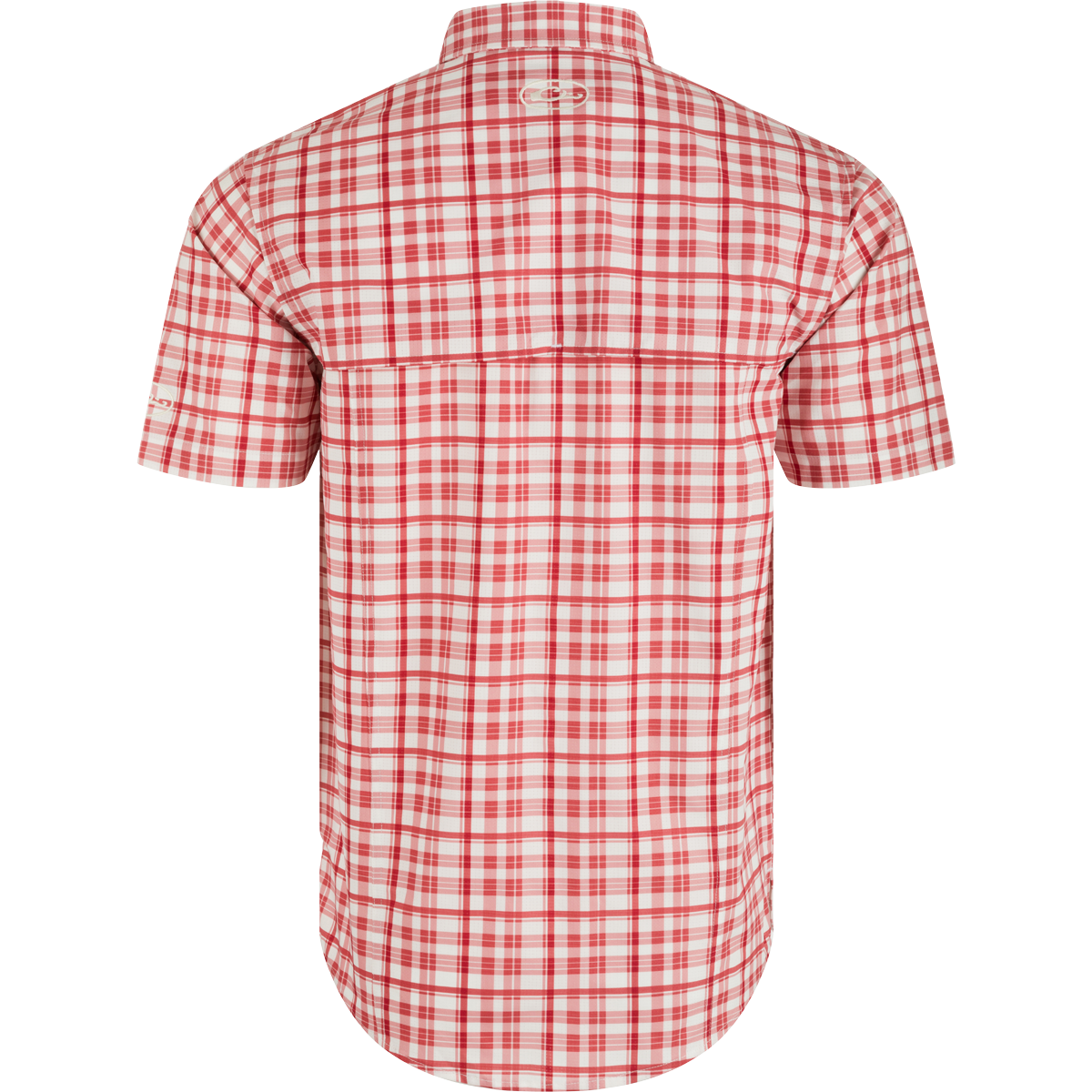 Arkansas Hunter Creek Windowpane Plaid Short Sleeve Shirt for Men - Casual Summer Button Down Shirt for Outdoor Activities & Travel