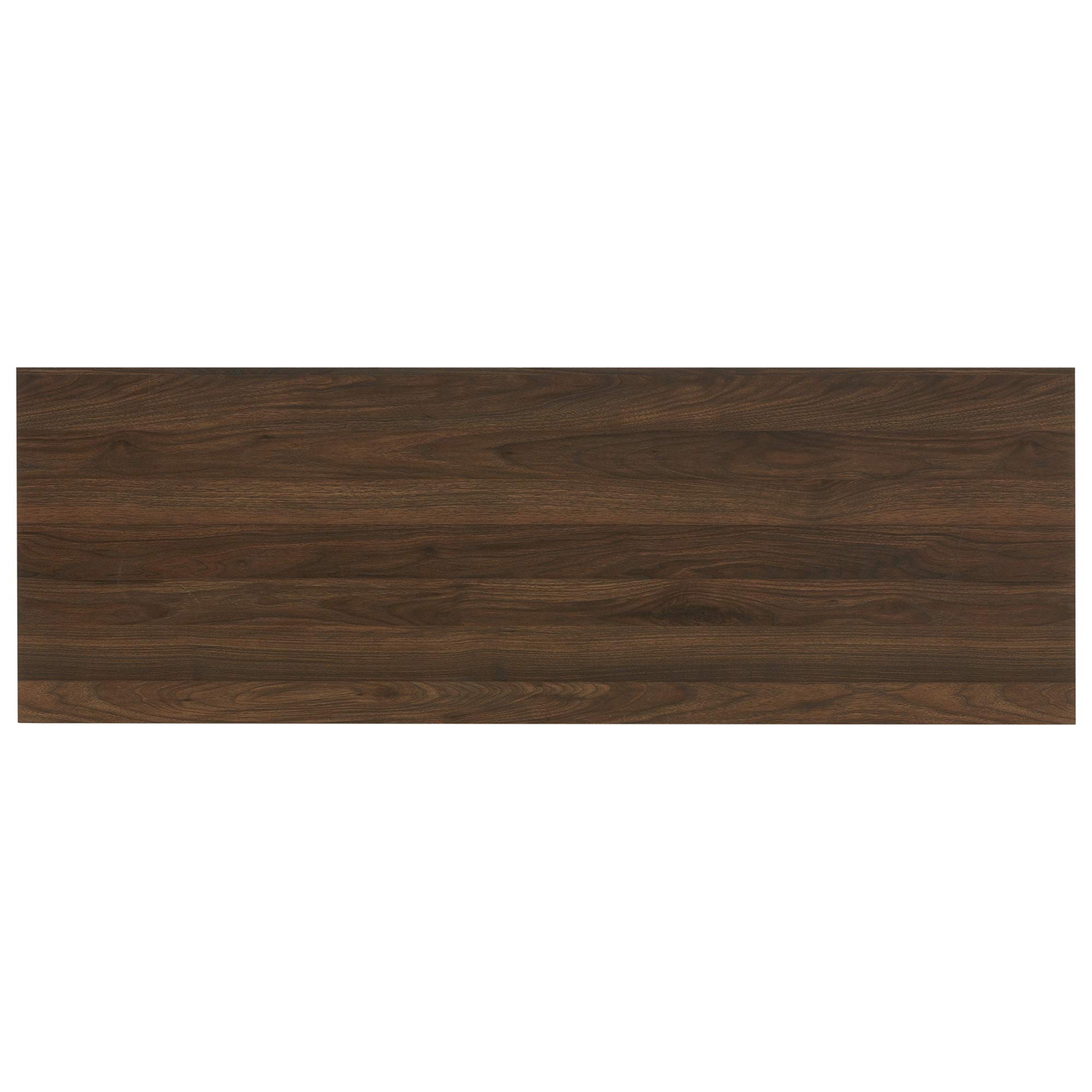 BELLEZE Mid Century Modern 52 Inch Sideboard Buffet Cabinet with Drawers - Dark Walnut TV Stand Entertainment Center for Living Room, Kitchen & Dining Room Storage Solution