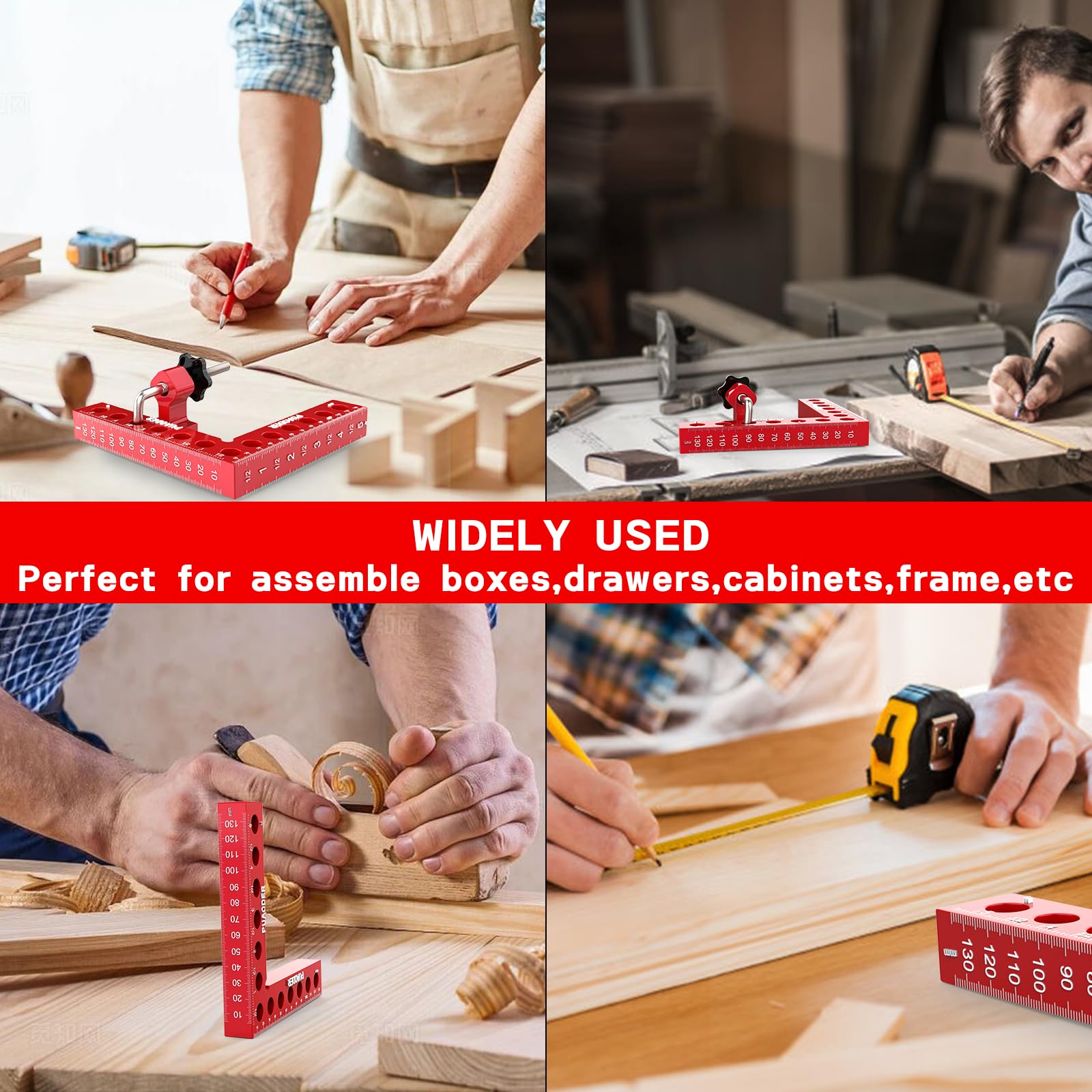 4 Pack 90 Degree Corner Clamps for Woodworking - 5.5