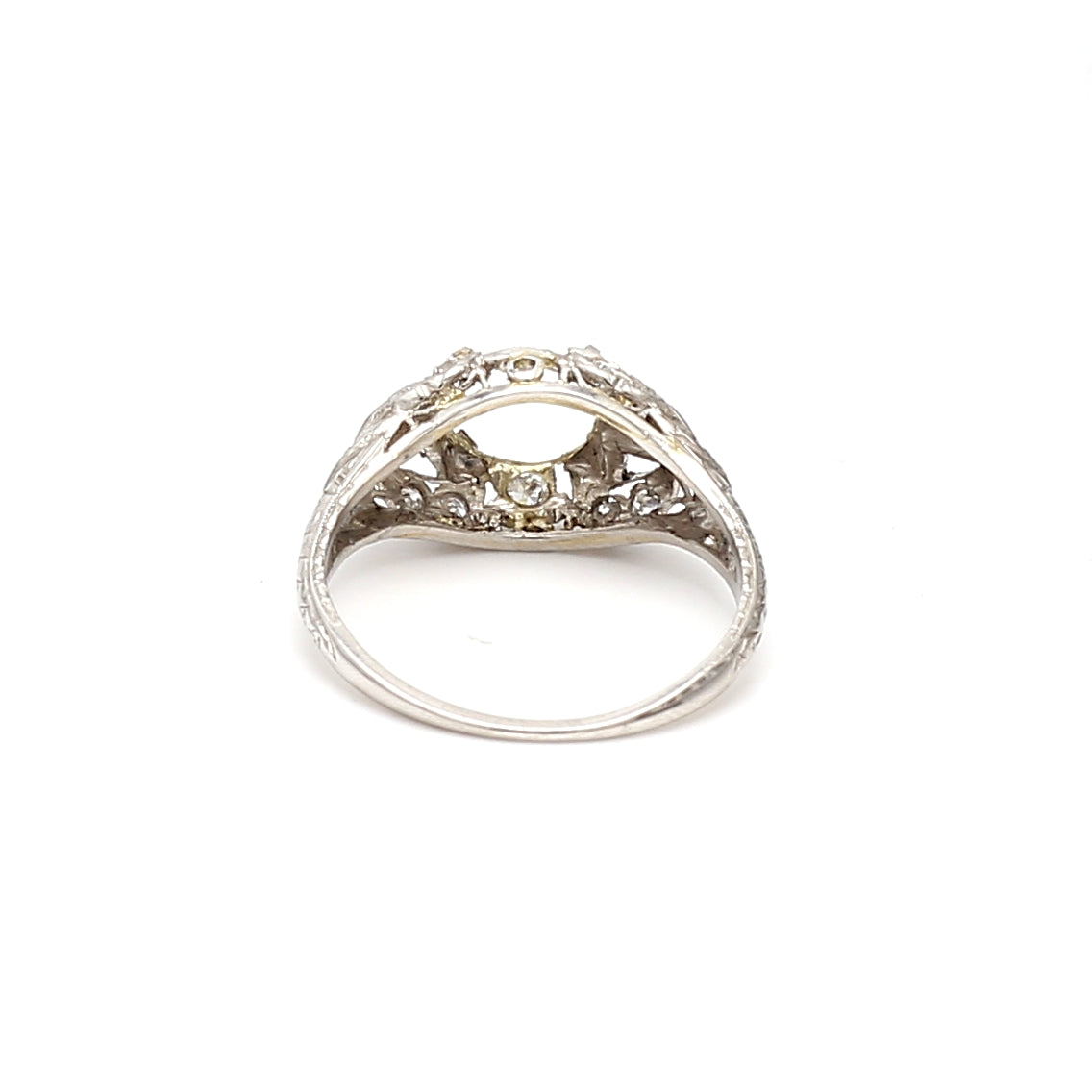0.42 Carat Round Brilliant H SI1 Diamond Platinum Semi Mount Ring - Perfect for Engagement, Wedding, Anniversary & Special Occasions