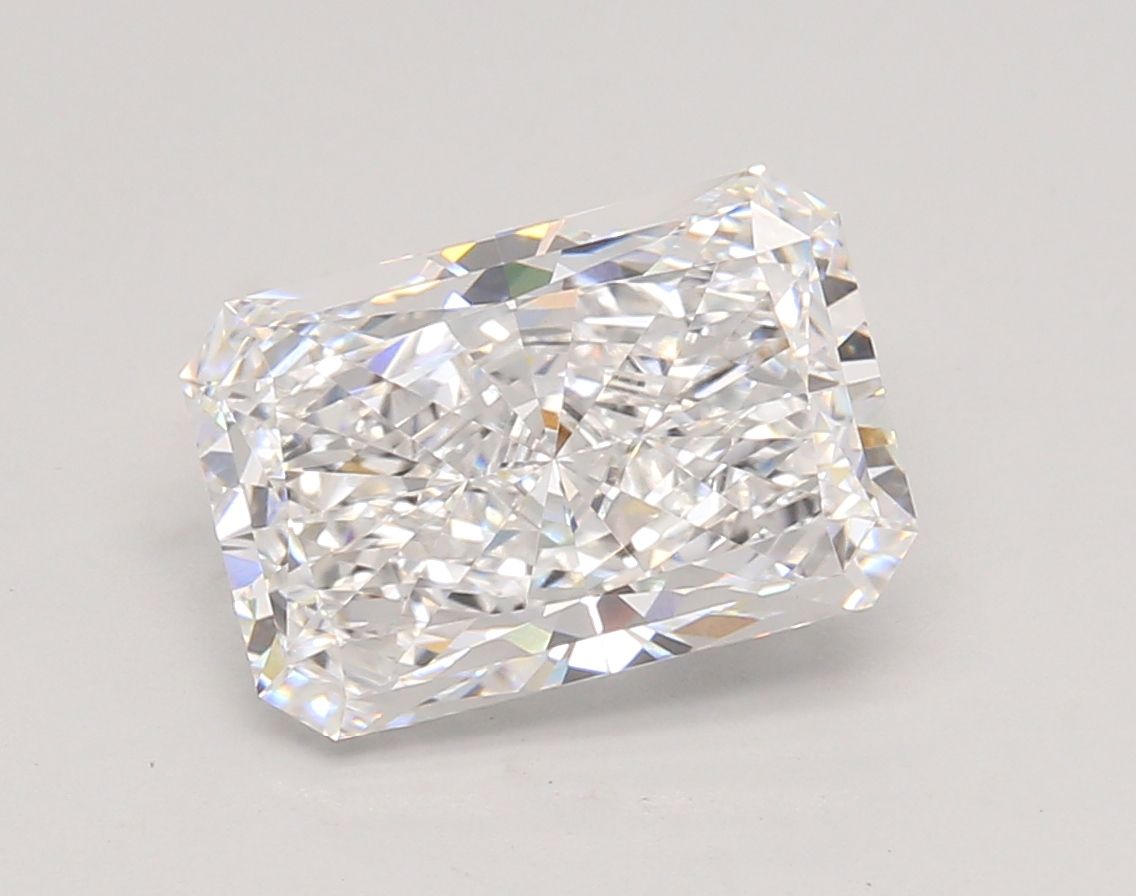 3.05 Carat D Color VVS2 Clarity Radiant Cut Lab-Grown Diamond for Engagement Rings & Fine Jewelry