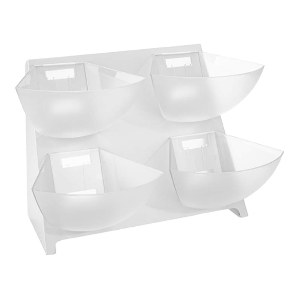 Premium Stainless Steel Coffee & Condiment Organizer Caddy - 15.5