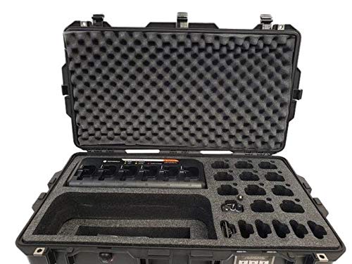 Pelican Air 1615 Waterproof Case for Motorola CP200 Walkie Talkie Radio - Shockproof Protection with Custom Foam Insert - Perfect for Construction, Outdoor Adventures & Emergency Communication