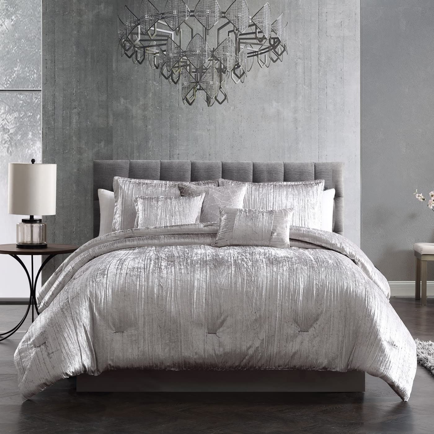 Riverbrook Home Turin Luxury Plush Comforter Set - Twin Size, Ultra Soft White Bedding, 2-Piece Comforter & Sham Set for Cozy Bedroom Decor