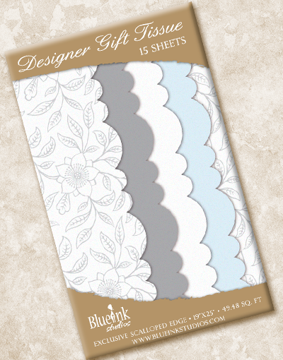 Decorative Scalloped Edge Tissue Paper - Premium Party Decorations for Gift Wrapping, Wedding, Birthday & DIY Crafts