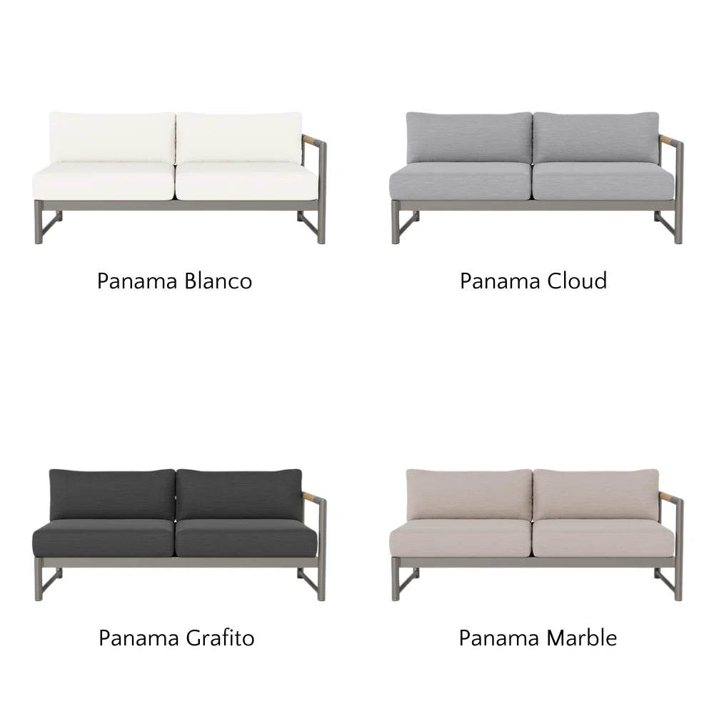 Breeze XL Outdoor Patio Loveseat with Right Arm - Perfect for Gardens, Decks, and Poolside Relaxation