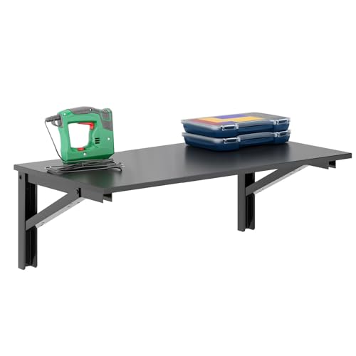 Black Color Desktop & Black Shelf Brackets