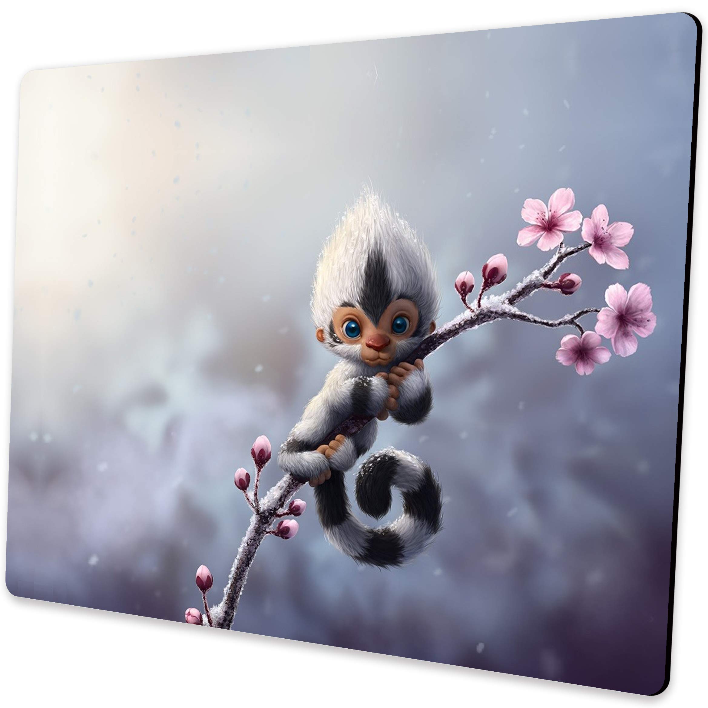 Cute Animal Monkey Mouse Pad - Non-Slip Computer Mousepad with Unique Design, Personalized Laptop Mouse Pad for Office & Gaming - Perfect Desk Accessory Gift for Home & Work Use