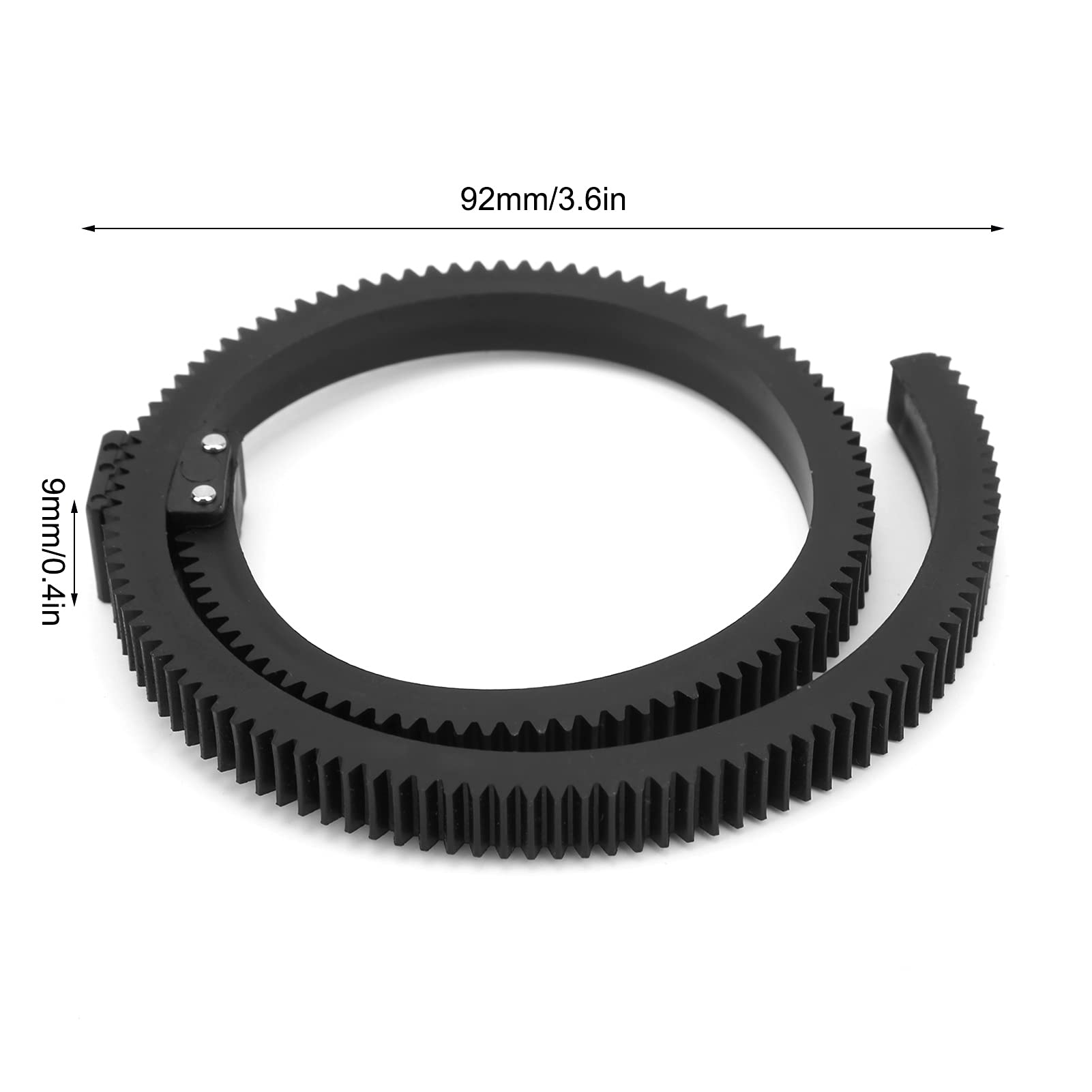Adjustable Follow Focus Gear Ring for DSLR Cameras - 46-92mm/1.8-3.6in Lens Diameter - Compatible with Video Camera, DV, HDV & HD Camera - Perfect for Cinematic Filmmaking & Professional Videography
