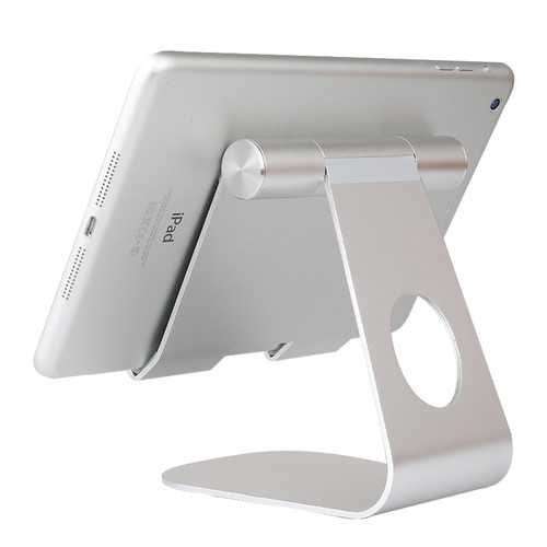 Bakeey™ Aluminum Alloy Multi-Angle Adjustable Anti-Slip Tablet Stand Holder for iPad, iPhone, Smartphones - Perfect for Home Office, Study & Watching Videos