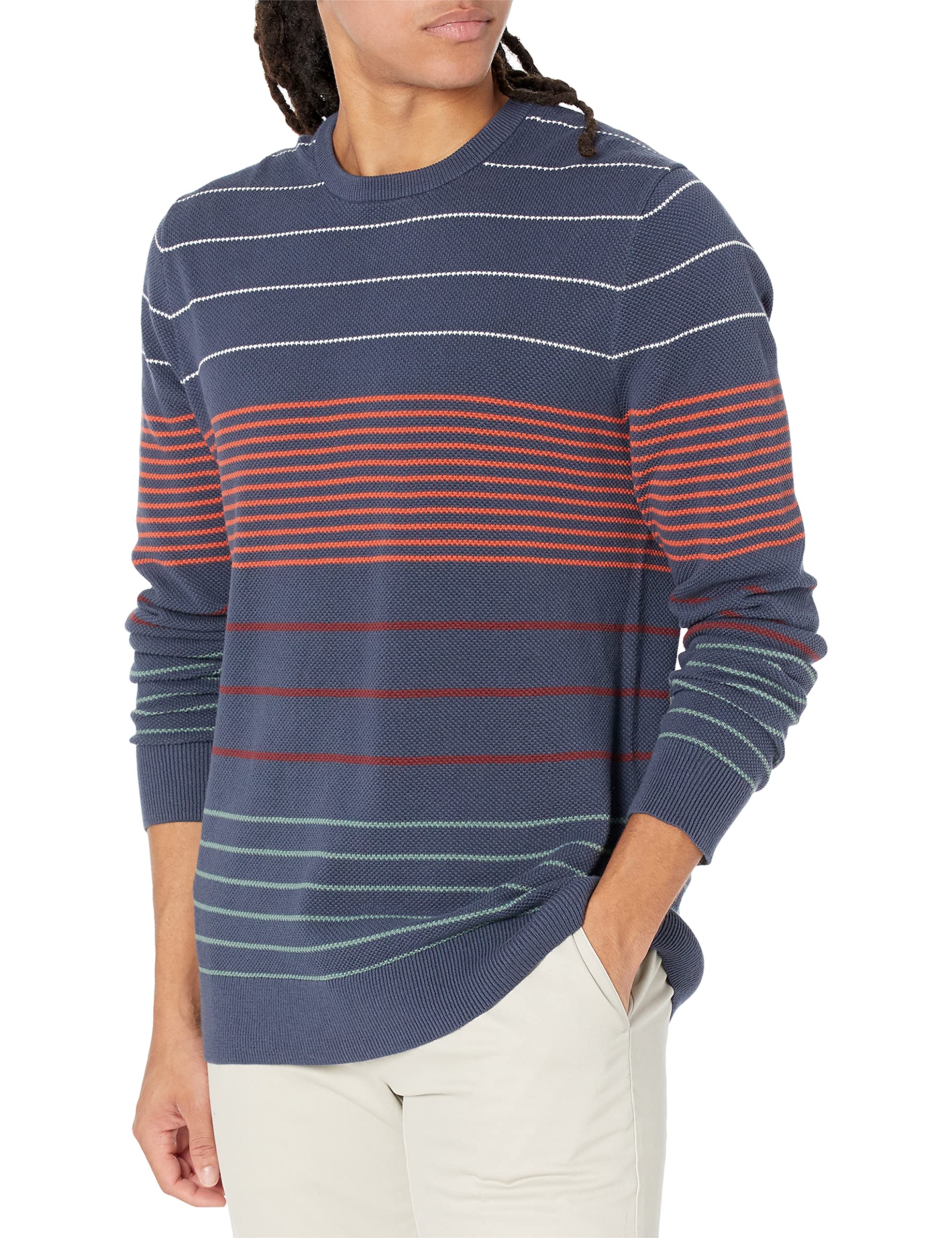 Goodthreads Men's Soft Cotton Crewneck Sweater - Comfortable & Breathable (Available in Tall Sizes) | Perfect for Casual Wear, Office Outfits & Fall Layering