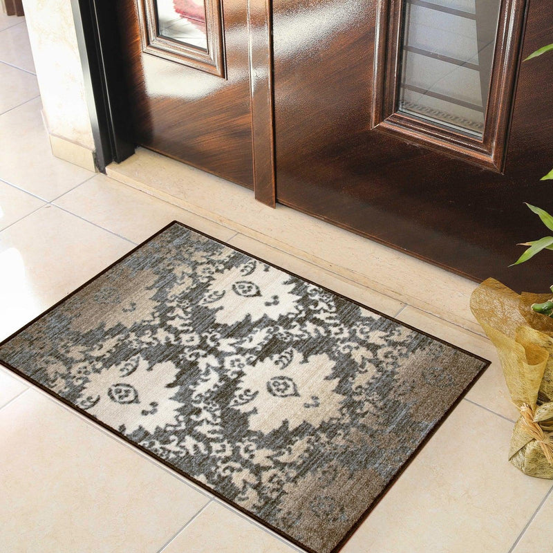 Geneva Medallion Scroll Non-Slip Washable Indoor Area Rug - Perfect for Living Room, Bedroom & Home Decor