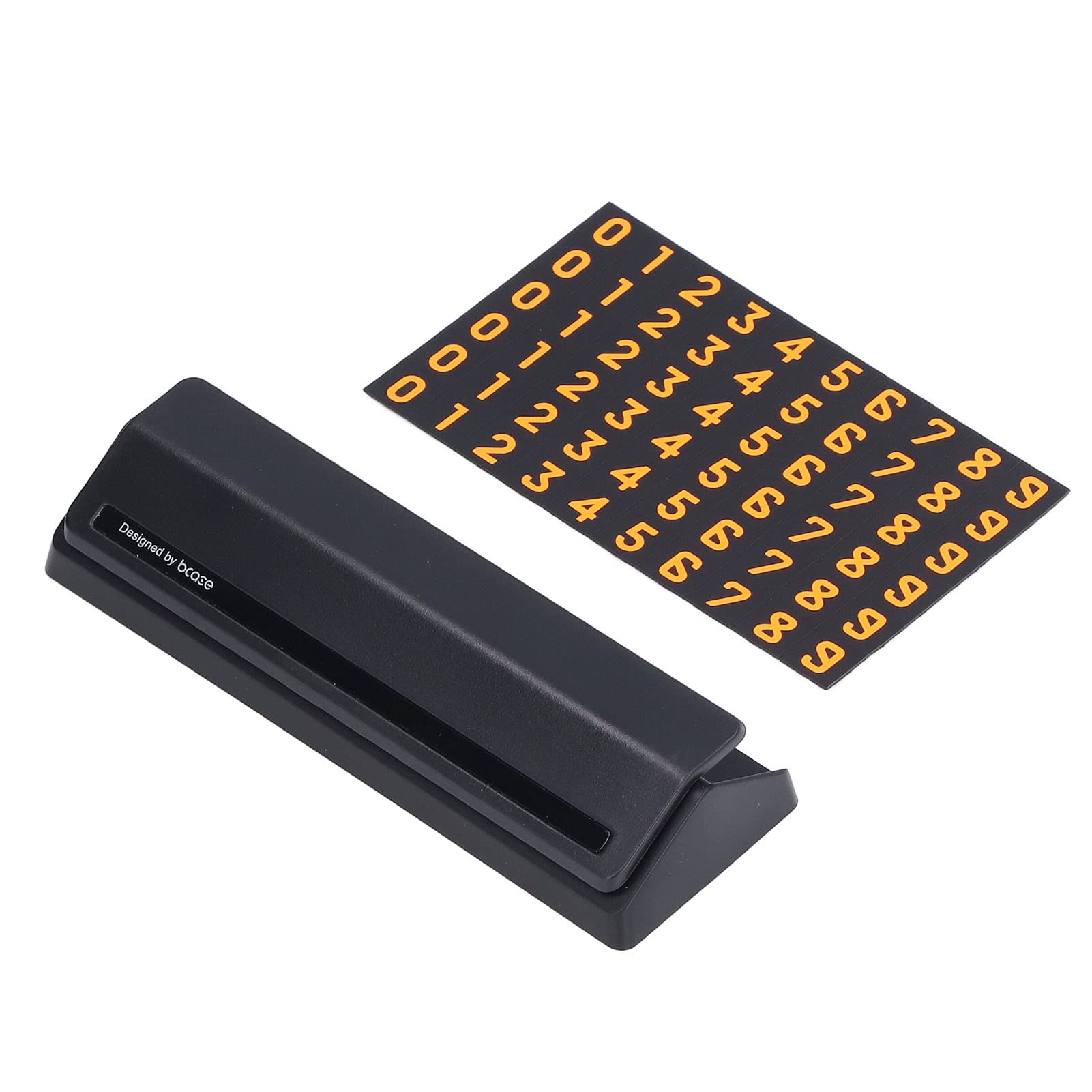 ATYHAO Temporary Parking Sign for Cars - Easy to Install Parking Number Card for Vehicle Decoration (Black) | Perfect for Driveways, Guest Parking & Event Spaces