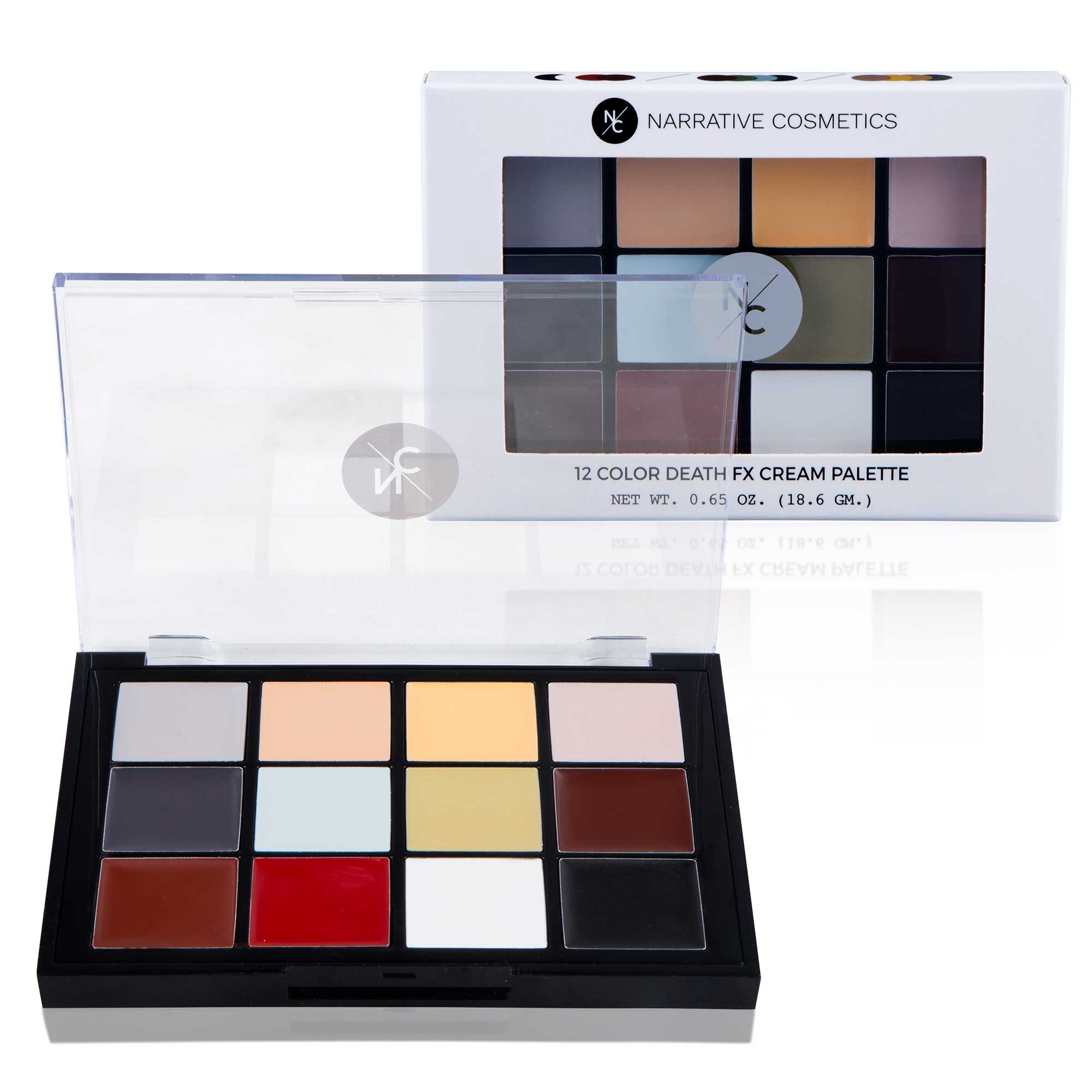 Professional Quick-Drying Death FX Cream Makeup Palette - Halloween, Cosplay & Special Effects Makeup Kit for Theater & Film