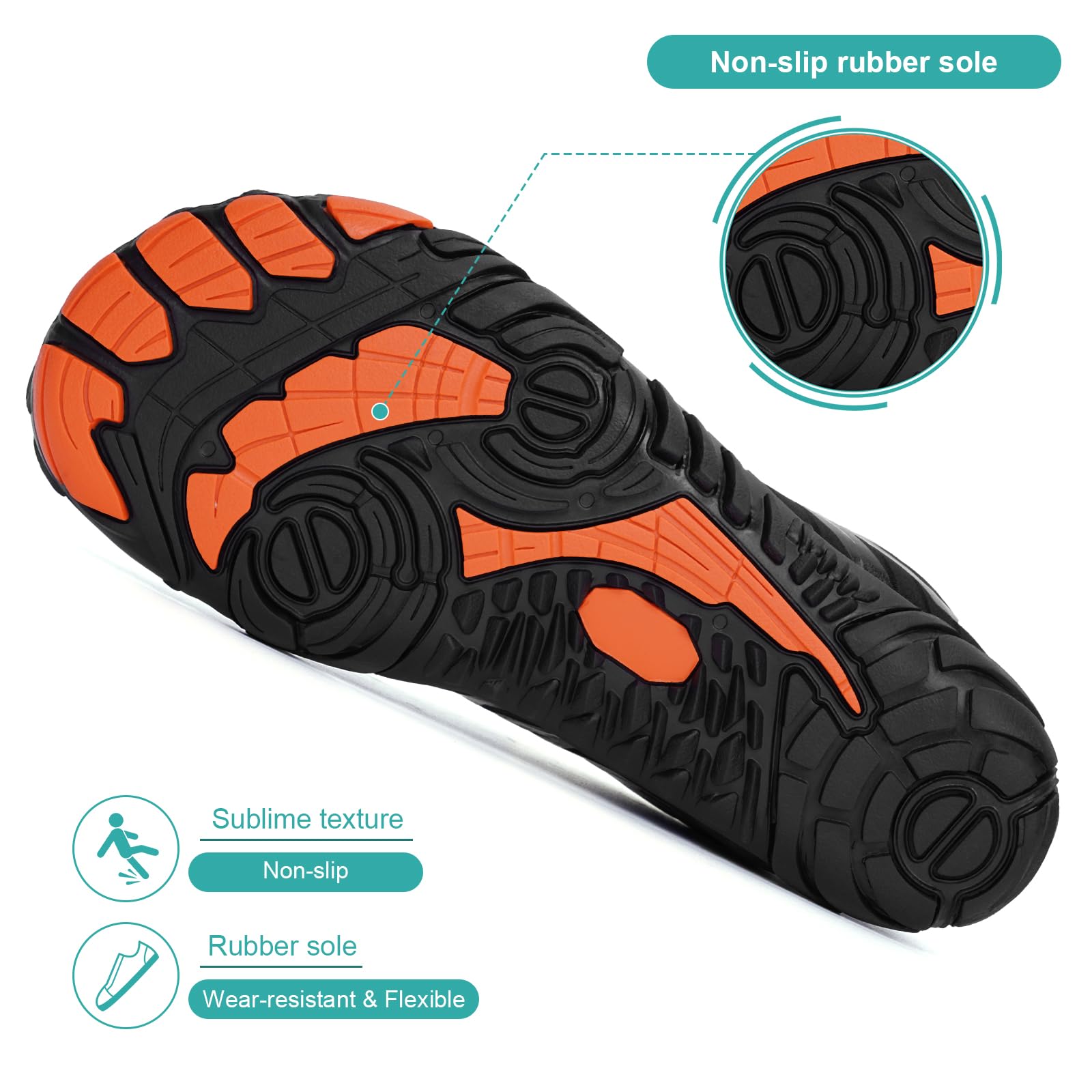 Barefoot Shoes for Men & Women - Minimalist Trail Running & Hiking Shoes | Zero Drop, Wide Toe Box, Non-Slip Sole | Breathable Quick-Dry Water Shoes for Outdoor Adventures, Gym Workouts & Travel