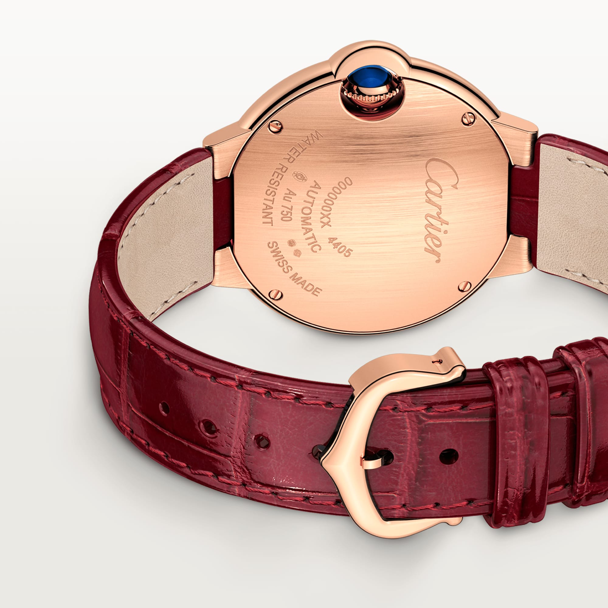 Cartier Ballon Bleu 18K Rose Gold Diamond Ladies Watch - Luxury Women's Timepiece for Formal Events & Special Occasions