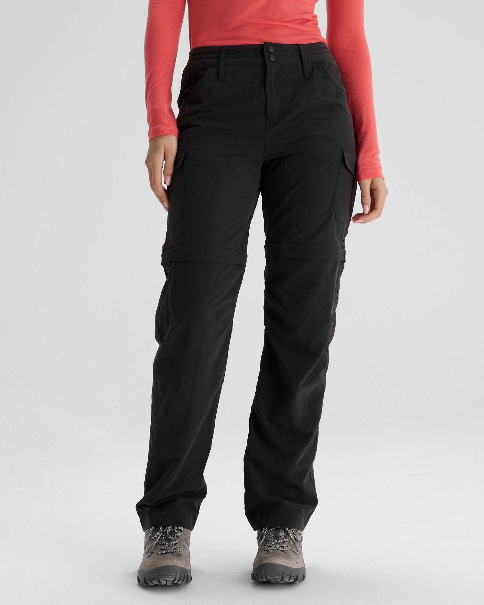 Women's EVRY Day Convertible Pants - Black | Quick-Dry Travel Hiking Pants with Zip-Off Legs | Perfect for Outdoor Adventures, Camping & Everyday Wear