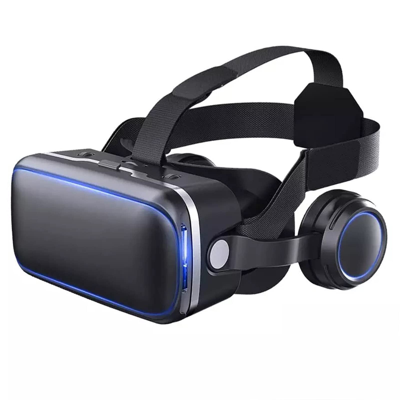 HTYQ 360° 3D VR Headset, Adjustable Virtual Reality Glasses for Kids & Adults - Compatible with iPhone & Android Phones (4.7-6.53 Inch) - Perfect for Gaming, Movies & Virtual Tours