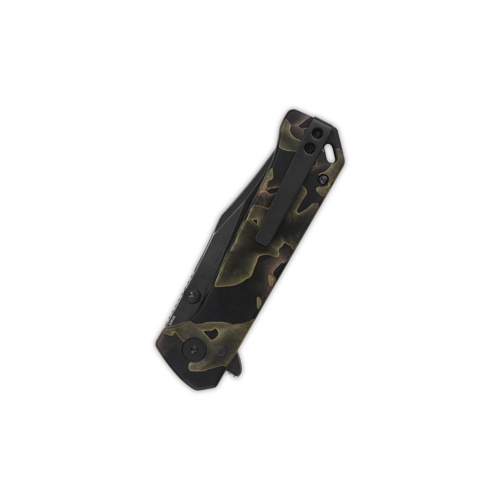QSP Grebe Button Lock Pocket Knife - S35VN Steel Blade, Raffir Resin Noble Handle - EDC, Outdoor, Camping & Everyday Carry Knife