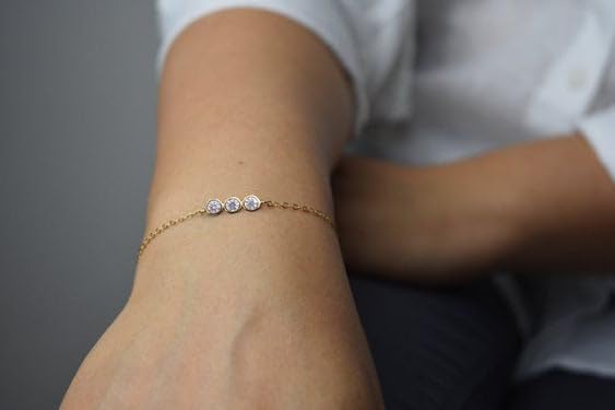 30th Birthday Gifts for Women - Elegant 3 Crystal Bracelet Set, 30th Birthday Jewelry for Her, Meaningful Three Decades Celebration Gift, Silver 30 Year Old Birthday Present - Perfect for Milestone Parties, Anniversary Celebrations & Special Occasions