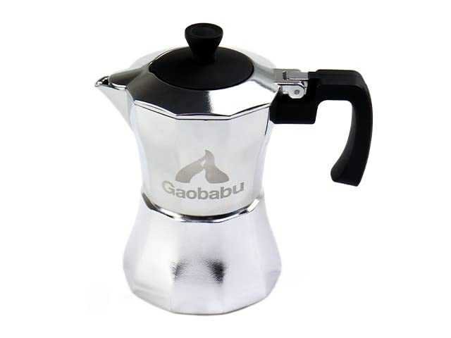 Stovetop Espresso Coffee Maker with Storage Bag - Italian Moka Pot for Home & Camping - Perfect for Stove Top Espresso Brewing, Travel & Outdoor Adventures