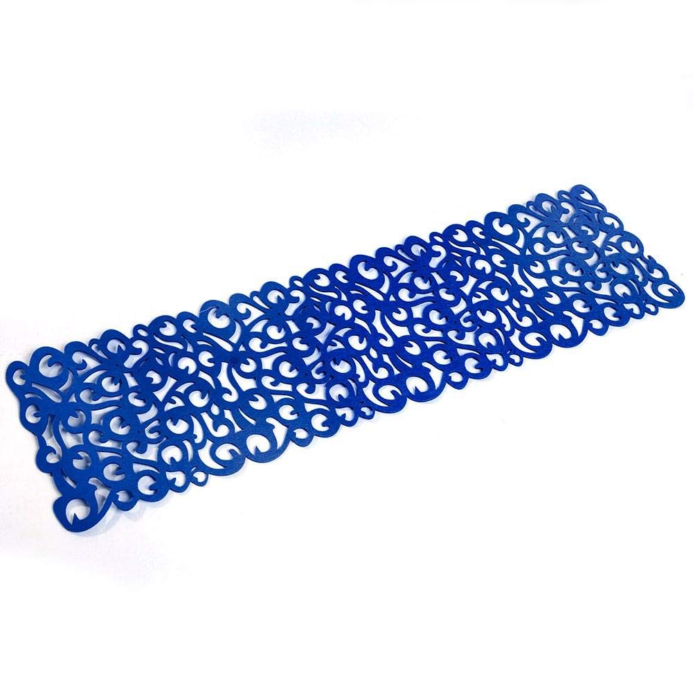 Royal Blue Rectangle Felt Table Mats Set - 4-Piece Placemats for Dining Table Decor, Fall Table Setting, and Household Use - Waterproof & Heat-Resistant Table Protectors for Everyday Meals and Special Occasions