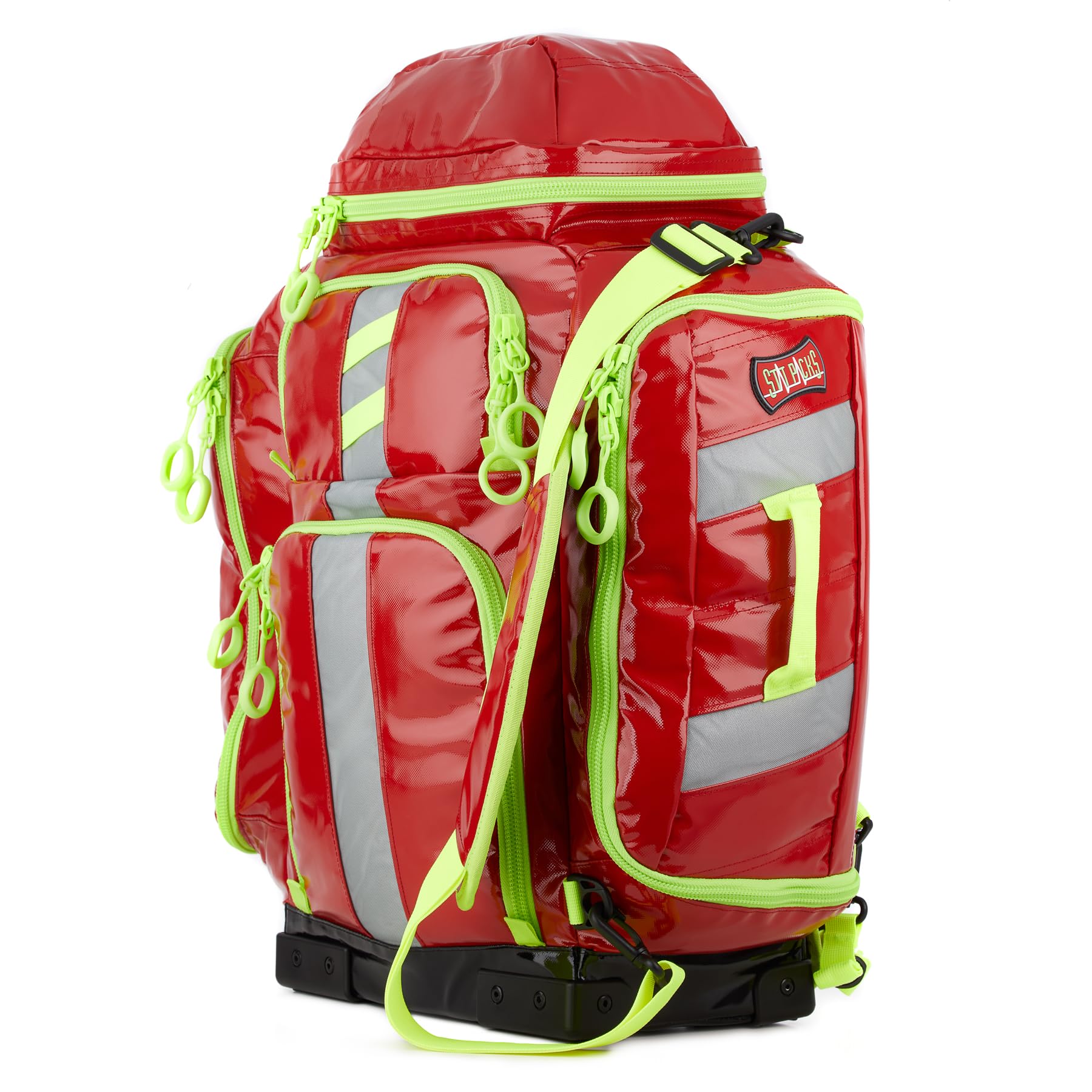 **Statpacks G3+ Perfusion Red Hybrid Medic Backpack – Lightweight EMS Shoulder Sling Bag for BLS & ALS Trauma – Ideal for EMS, Police, Firefighters & First Responders – Perfect for Emergency Response, Outdoor Adventures & Tactical Missions**