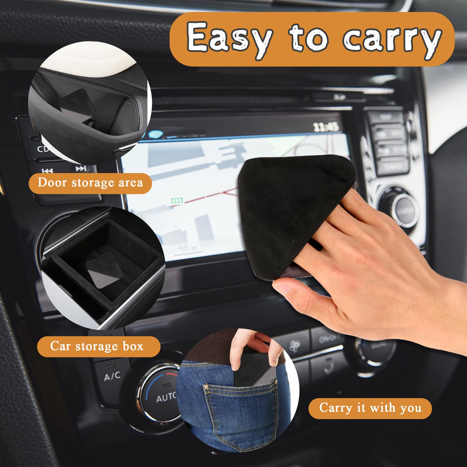 Car Touch Screen Cleaner Wipes with Microfiber Cloth - Auto Dashboard & Display Cleaning Kit for Vehicle Interior, Perfect for Car, Truck, and RV Screens