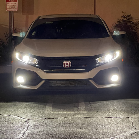 2004-2020 Honda Civic Fog Light Bulb Replacement - H11 55W Halogen Bulb (Not Compatible with 2006-2008 Civic Coupe) | Durable & Bright for Night Driving & Foggy Conditions