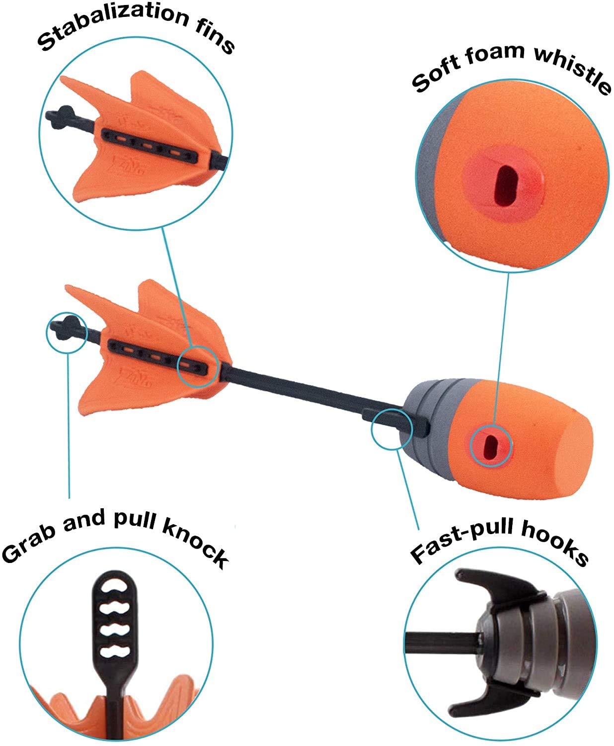 Zing Air Storm Z-Ammo Arrow Refills - 18 Pack (12 Bounce Back Arrows + 6 Suction Cup Arrows) - Compatible with Zing Toys Blasters - Perfect for Outdoor Play, Target Practice & Nerf Battles