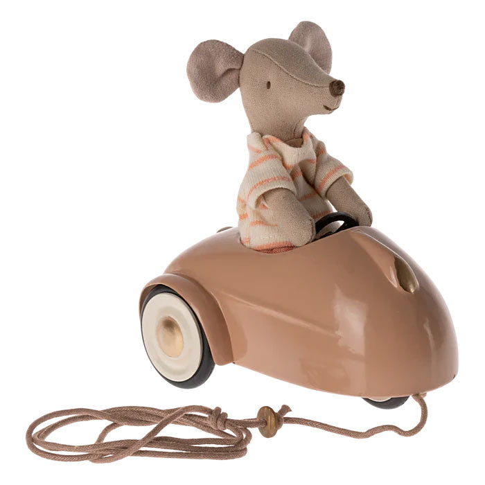 Maileg Mouse Car - Dark Powder | Miniature Toy Vehicle for Kids & Collectors | Perfect for Pretend Play, Gift Giving & Nursery Decor