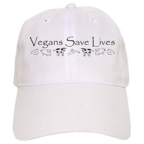 White - Vegans Save Lives Vegan Cap