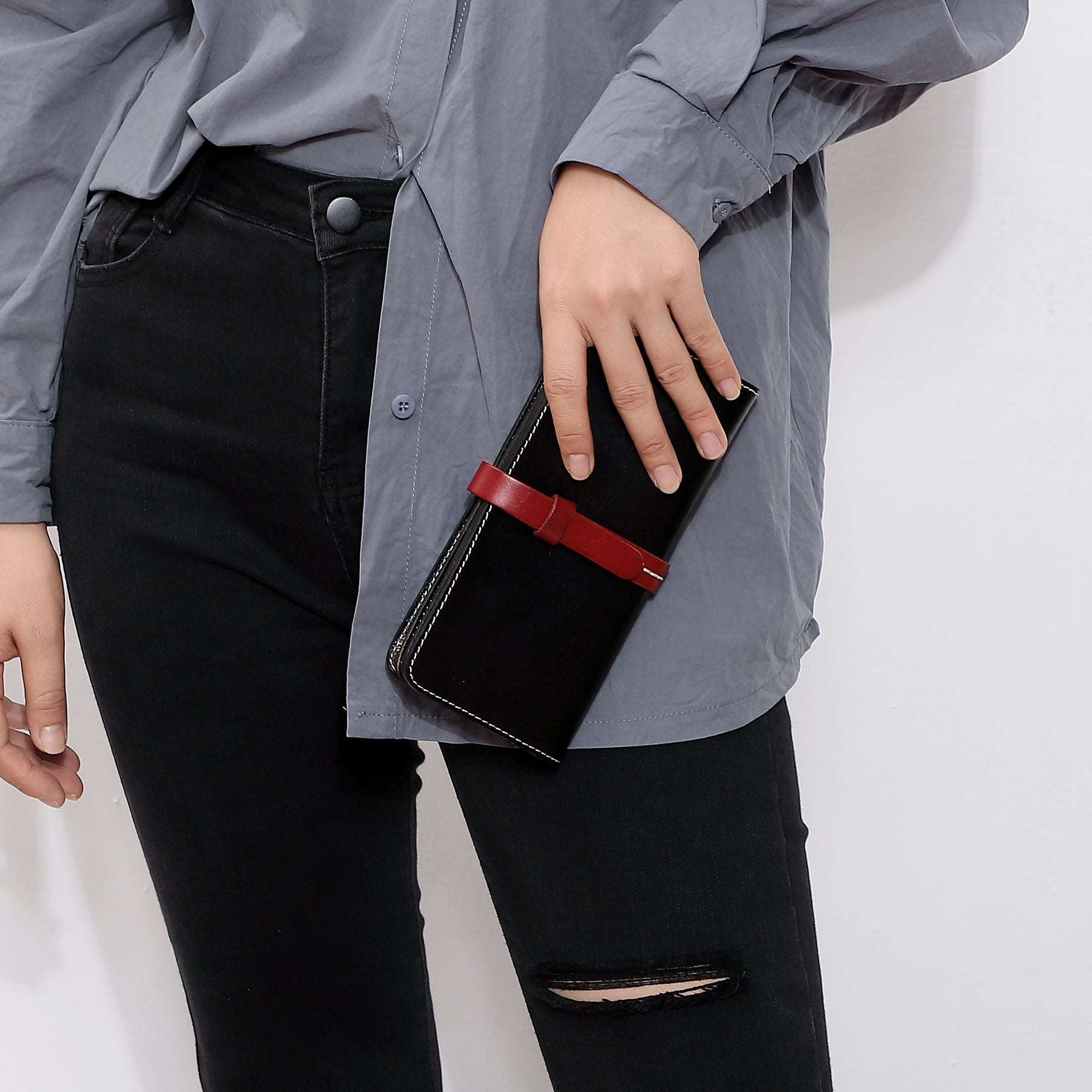 Handmade Genuine Leather Clutch Wallet for Women - Stylish & Durable Small Purse for Evening Parties, Weddings & Date Nights