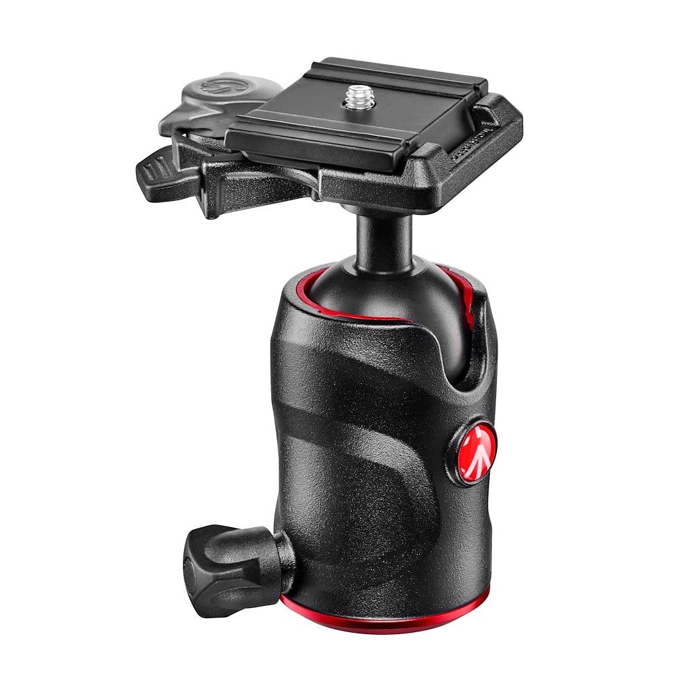 Manfrotto 496 Compact Ball Head - Fluid Motion Camera Tripod Head for DSLR & Mirrorless Cameras | Professional Photography Equipment for Precise Framing & Smooth Panning | Perfect for Travel, Landscape & Studio Photography
