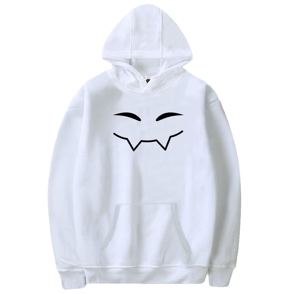 Badboyhalo FANG FACE Logo Unisex Hoodie - Harajuku Style Casual Pullover Sweatshirt for Men & Women | Perfect for Gaming, Streetwear & Anime Cosplay