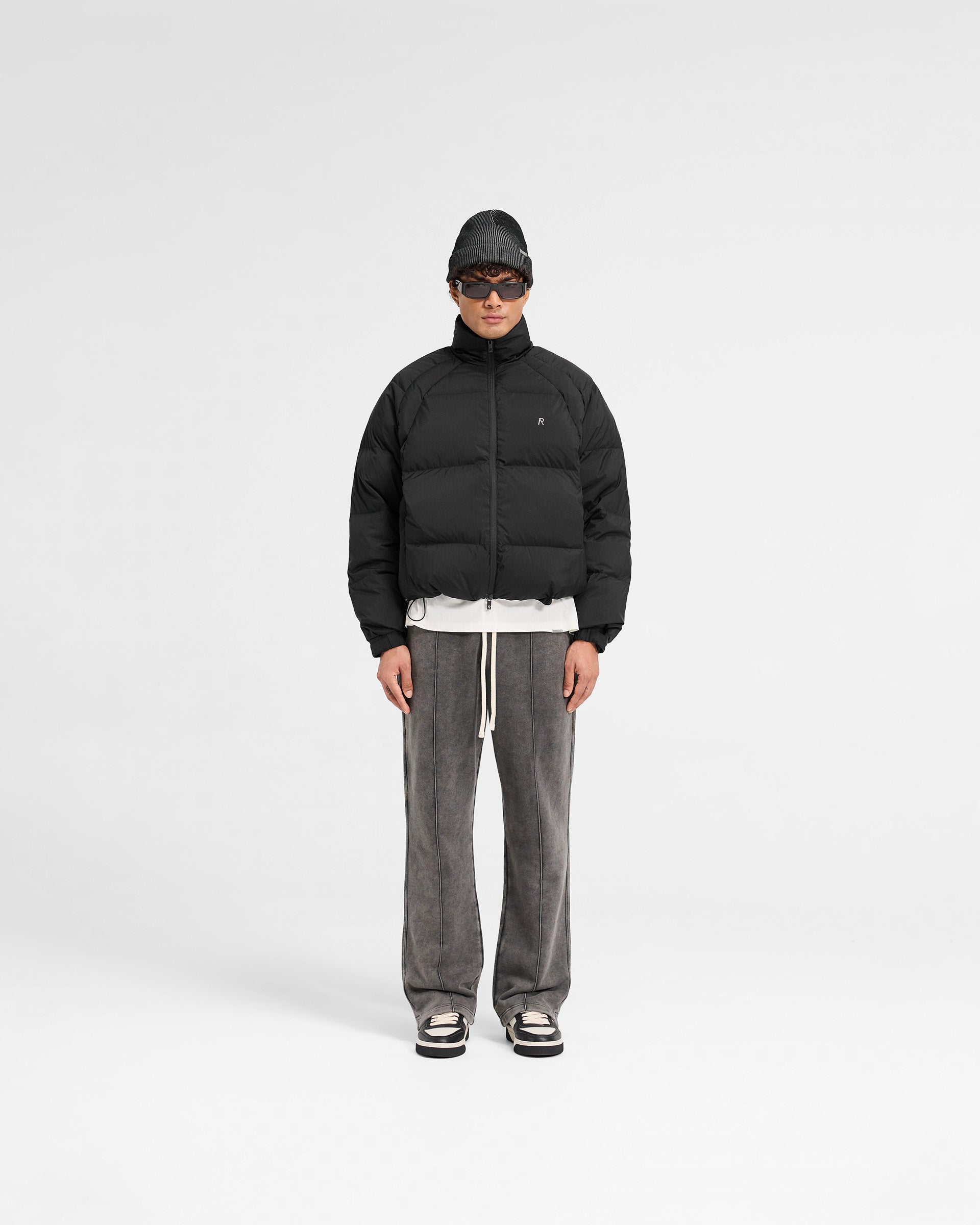 Black Funnel Neck Puffer Jacket - Winter Warm Coat for Women | Perfect for Cold Weather, Outdoor Activities & Casual Style