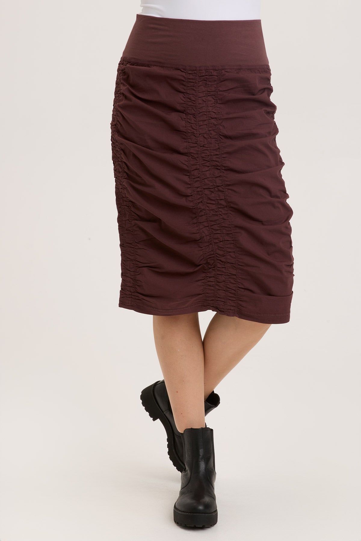 High Waist Midi Tracer Skirt - Women's Stretchy Bodycon Pencil Skirt for Work, Party & Date Night Outfits | Trendy Fashion & Comfortable Fit