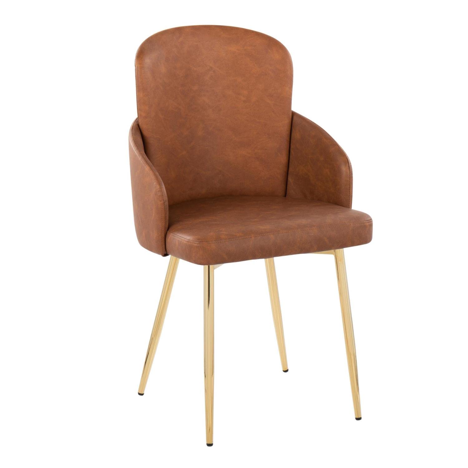 LumiSource Dahlia Upholstered Dining Chairs Set of 2 - Modern Kitchen Chairs for Dining Table - Perfect for Small Spaces, Breakfast Nooks & Contemporary Dining Rooms