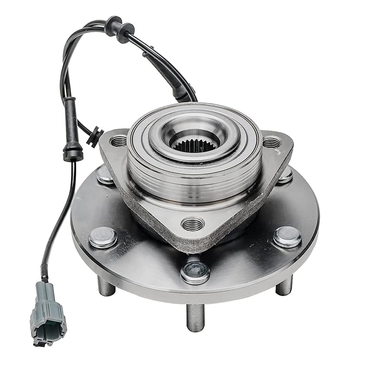 Detroit Axle 4-Piece Front Wheel Bearing Hub Kit - Compatible with 2004-2007 Infiniti QX56, Nissan Titan, Pathfinder, Armada - Includes 2 Wheel Bearings & Hubs + 2 Outer Tie Rod Ends - Durable Replacement Parts for Smooth Ride & Off-Road Adventures