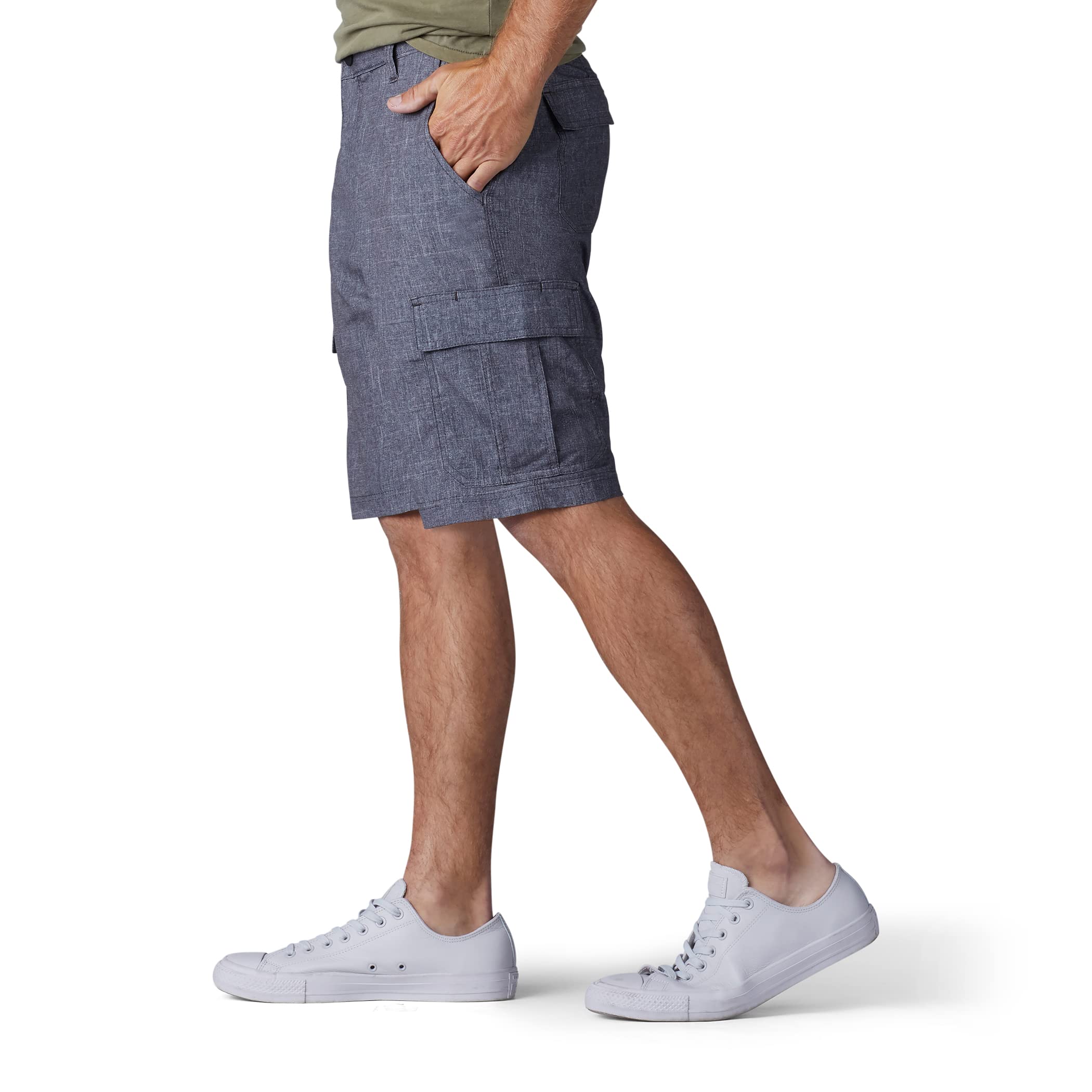 Lee Men's Big & Tall Performance Cargo Shorts - Durable Stretch Fabric with Multiple Pockets | Perfect for Outdoor Activities, Hiking & Casual Wear