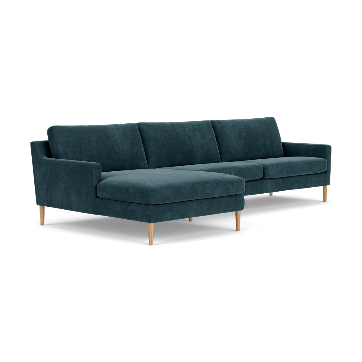 Astha Fabric Left Chaise Sofa - Modern L-Shaped Sectional Couch with Reversible Design for Living Room, Lounge & Home Theater Comfort