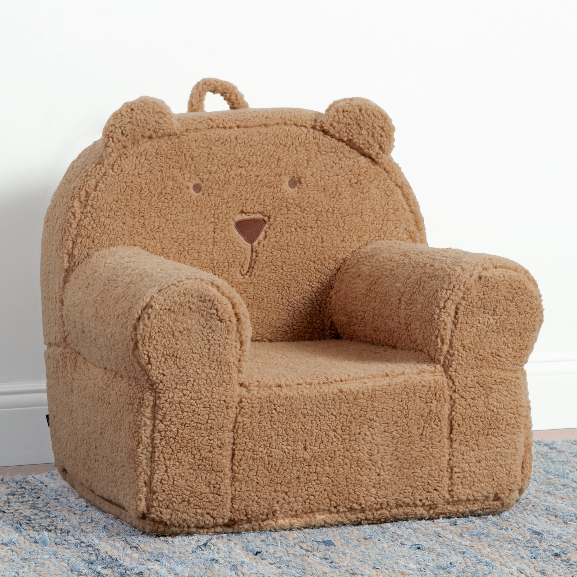 Cozy BabyGap Sherpa Bear Chair - Soft Plush Kids Armchair for Nursery, Bedroom & Playroom - Perfect for Reading, Relaxing & Playtime