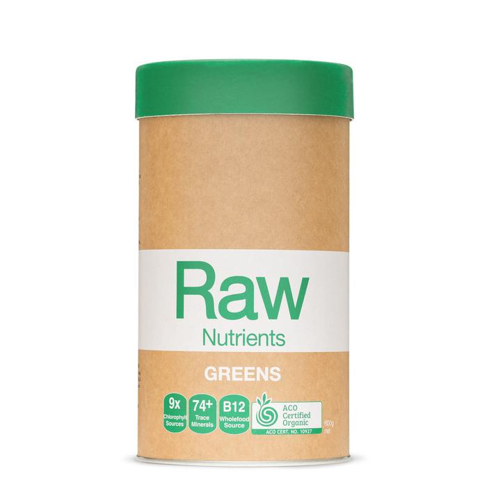 Amazonia Raw Organic Superfood Greens Powder - Vegan, Gluten-Free, Nutrient-Rich Supplement for Detox & Energy Boost | Perfect for Smoothies, Juices & Daily Wellness Routine